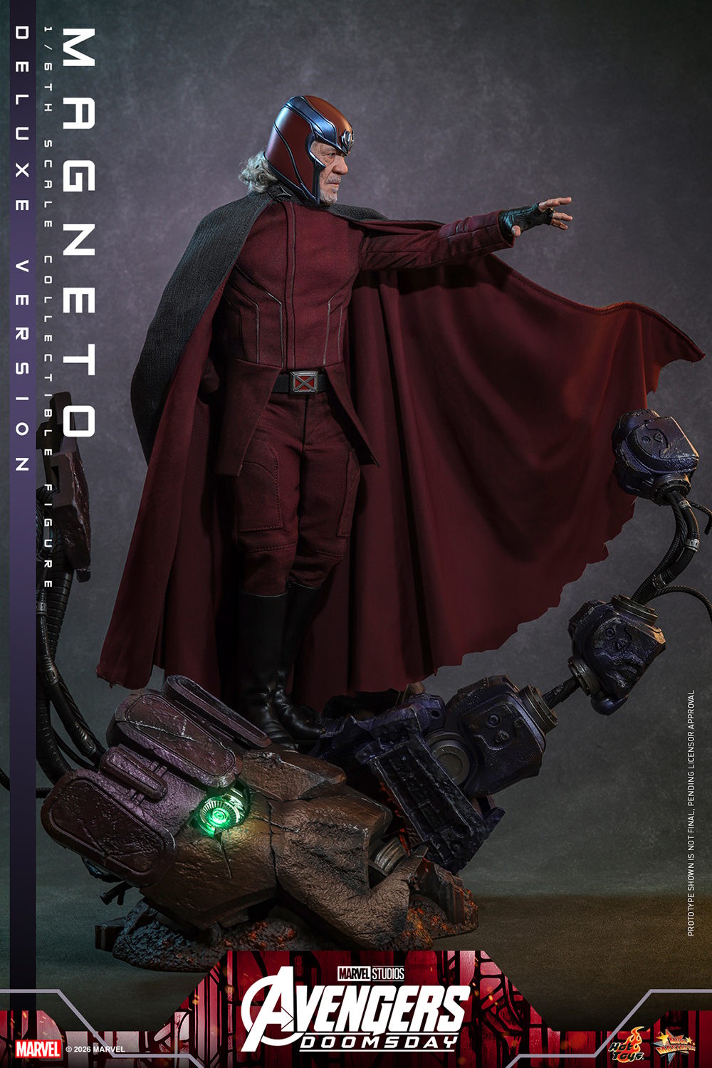 Marvel Magneto (Deluxe Version) Sixth Scale Figure  (Prototype Shown) View 4