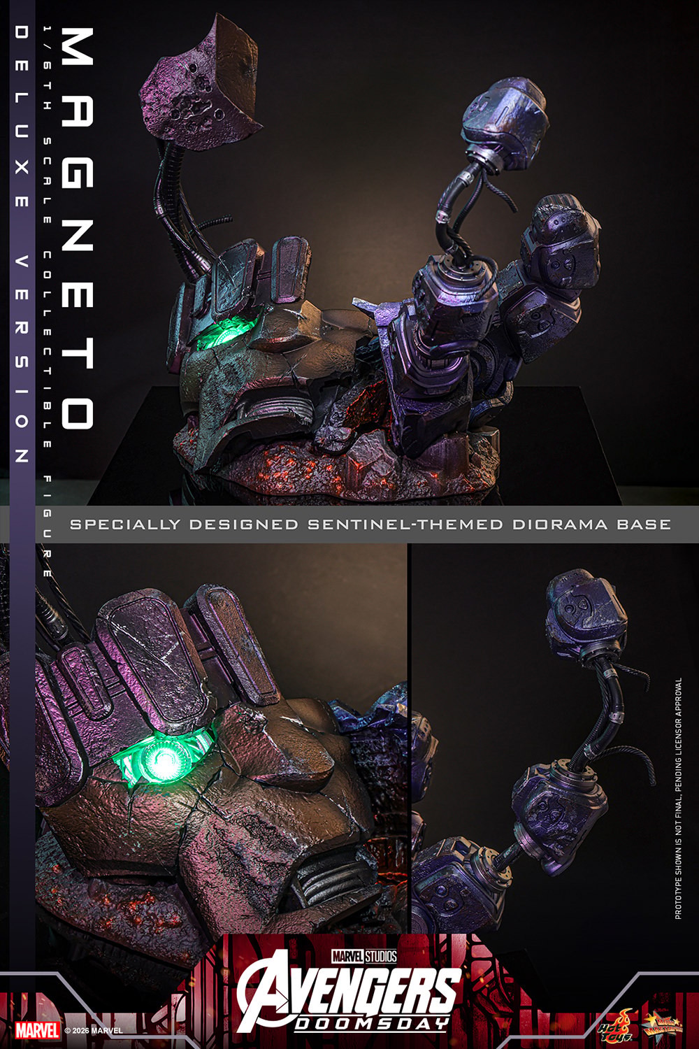 Marvel Magneto (Deluxe Version) Sixth Scale Figure  (Prototype Shown) View 20