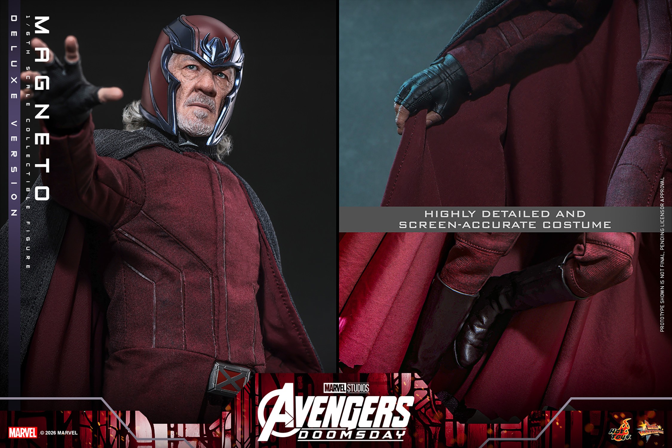 Marvel Magneto (Deluxe Version) Sixth Scale Figure  (Prototype Shown) View 23