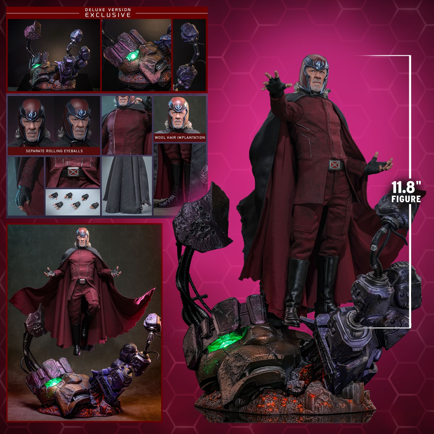 Marvel Magneto (Deluxe Version) Sixth Scale Figure  (Prototype Shown) View 2