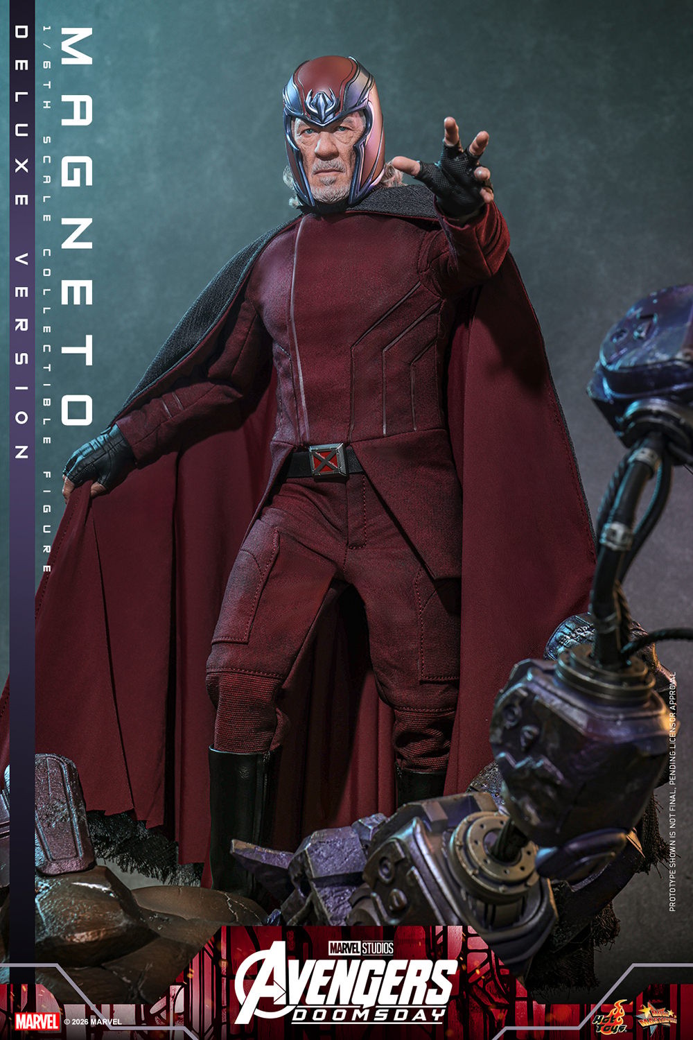 Marvel Magneto (Deluxe Version) (Special Edition) Sixth Scale Figure  (Prototype Shown) View 1