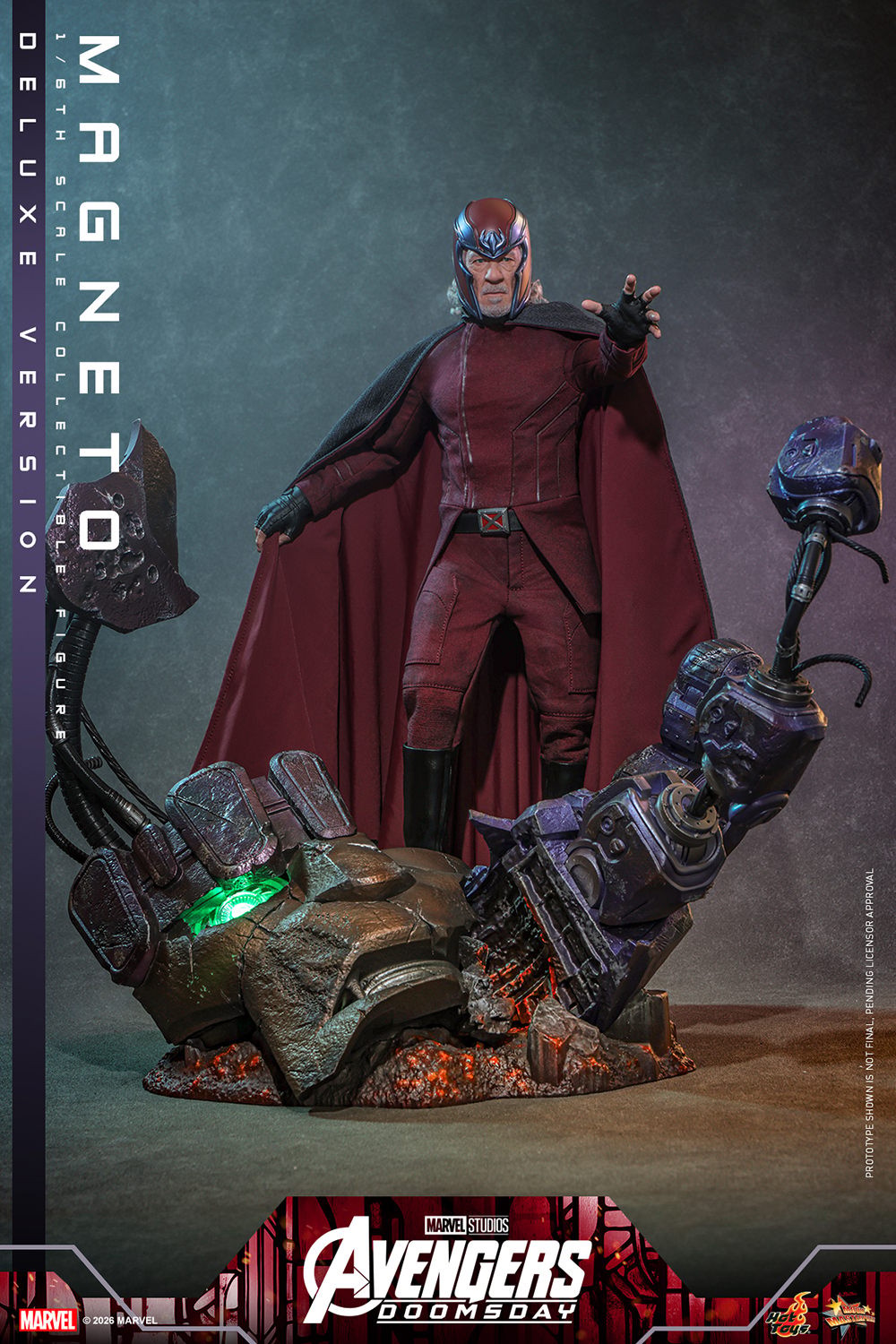Marvel Magneto (Deluxe Version) (Special Edition) Sixth Scale Figure  (Prototype Shown) View 3