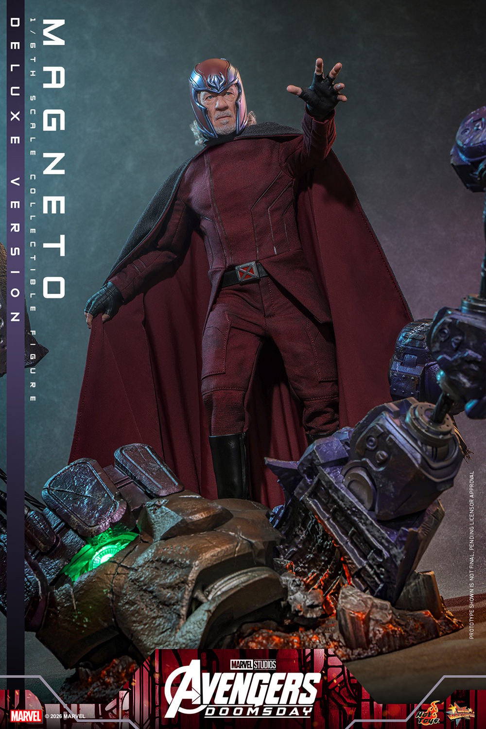 Marvel Magneto (Deluxe Version) (Special Edition) Sixth Scale Figure  (Prototype Shown) View 4