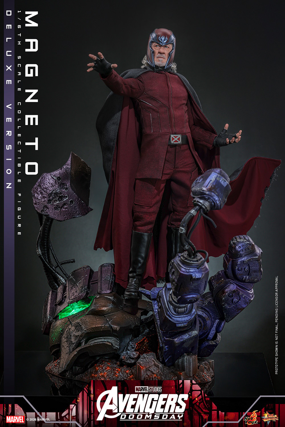 Marvel Magneto (Deluxe Version) (Special Edition) Sixth Scale Figure  (Prototype Shown) View 14