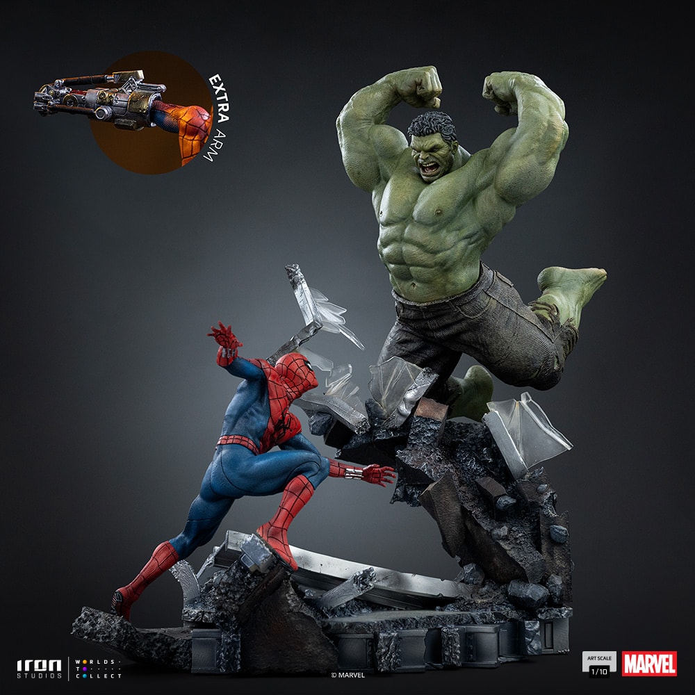 Marvel Spider-Man vs Hulk 1:10 Scale Statue  (Prototype Shown) View 11