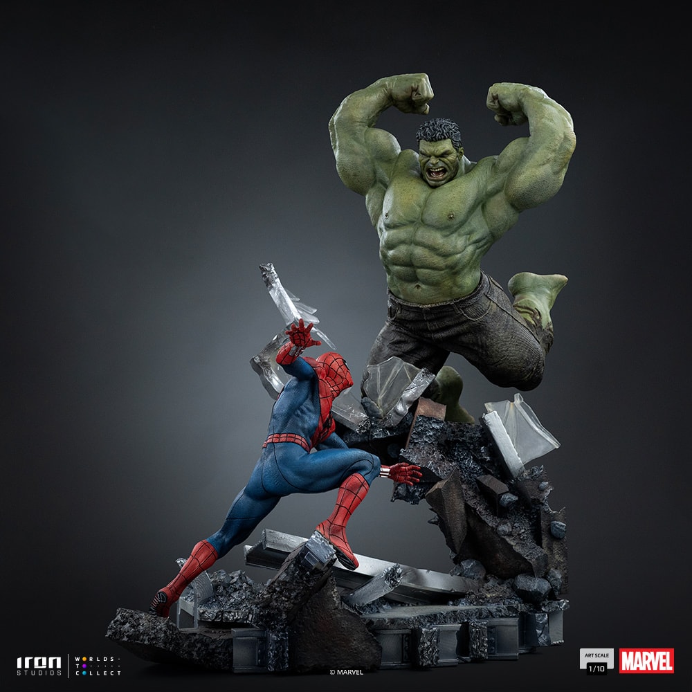 Marvel Spider-Man vs Hulk 1:10 Scale Statue  (Prototype Shown) View 14