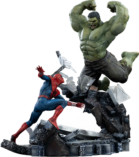 Marvel Spider-Man vs Hulk 1:10 Scale Statue  (Prototype Shown) View 17