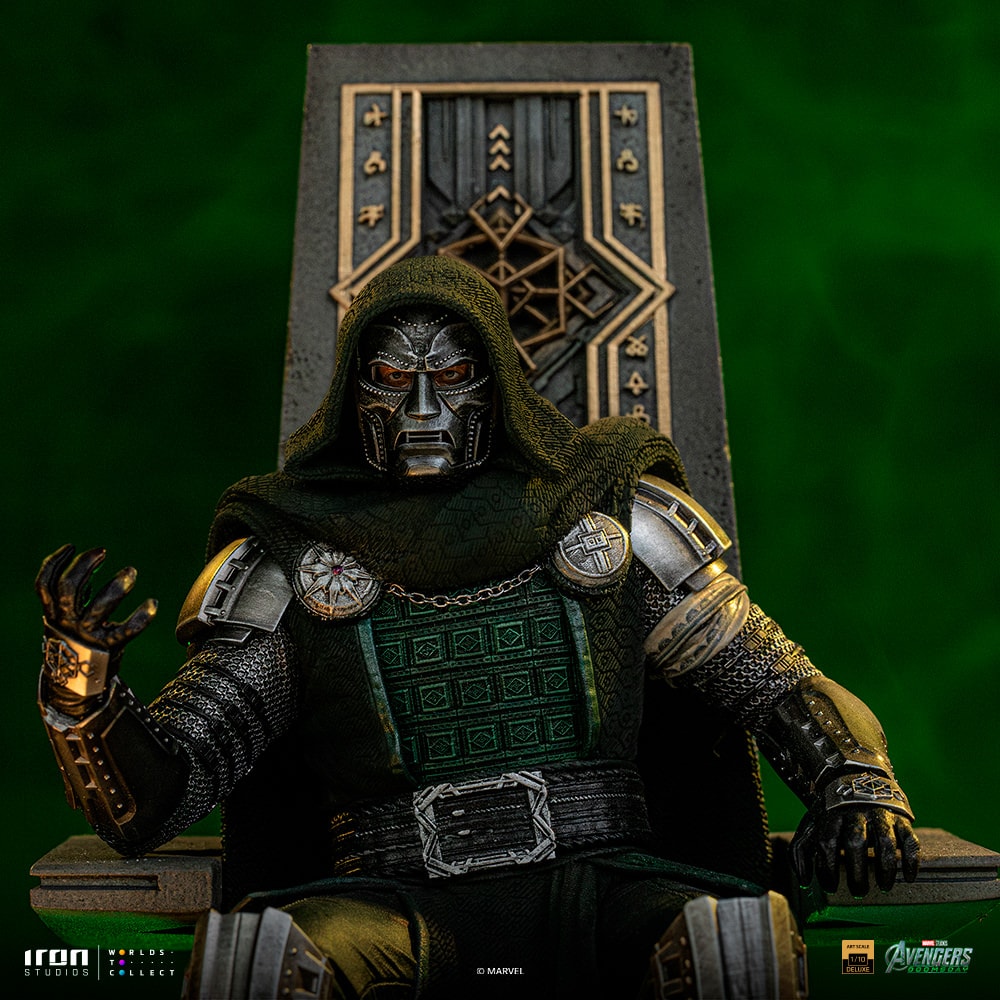 Marvel Doctor Doom on Throne 1:10 Scale Statue  (Prototype Shown) View 3