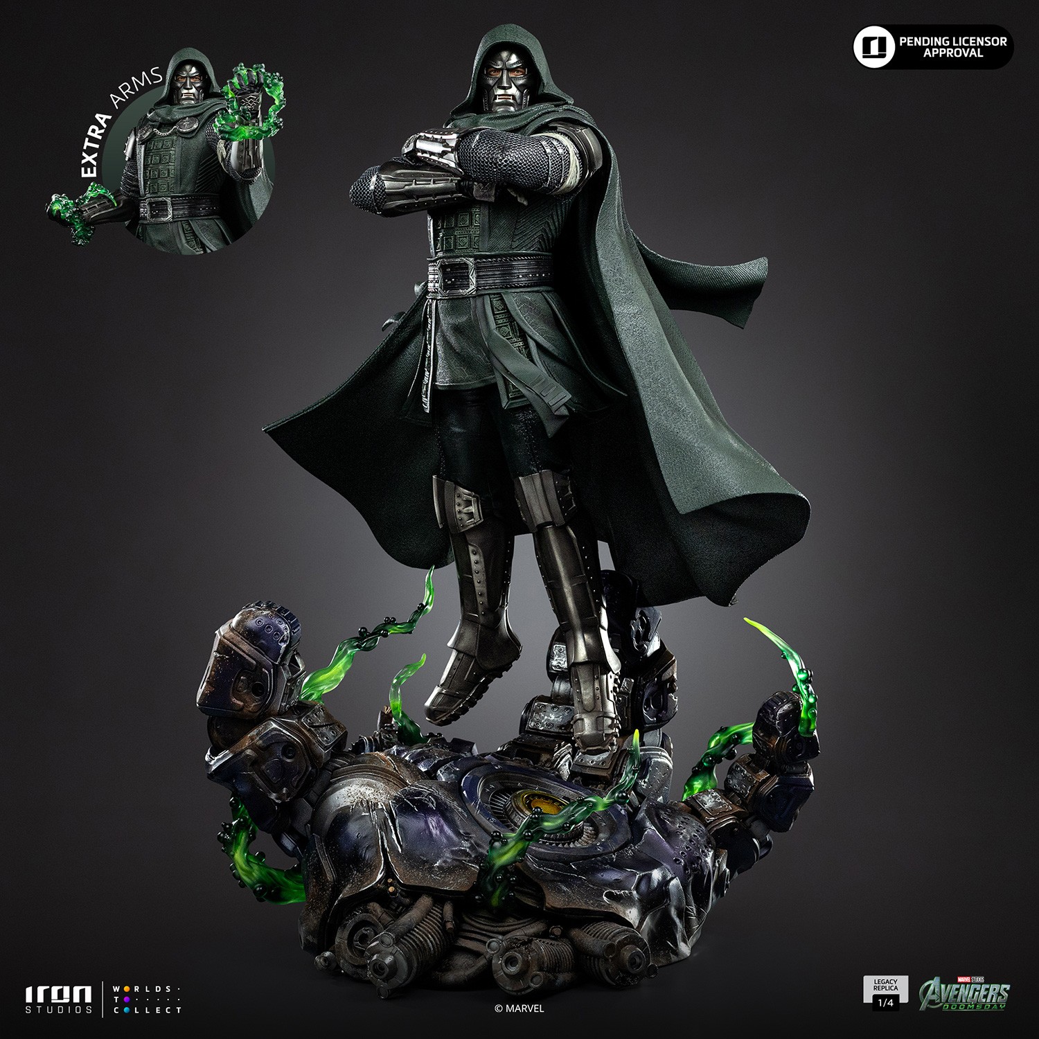 Marvel Doctor Doom Quarter Scale Statue  (Prototype Shown) View 6