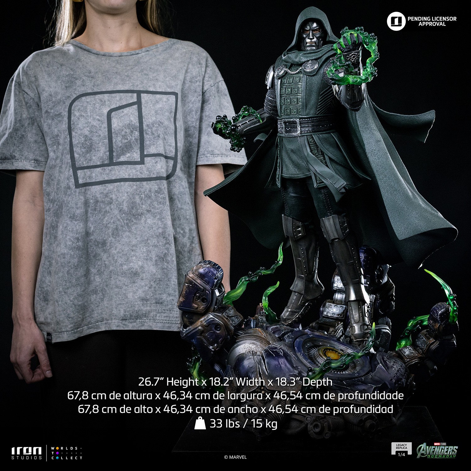 Marvel Doctor Doom Quarter Scale Statue  (Prototype Shown) View 17