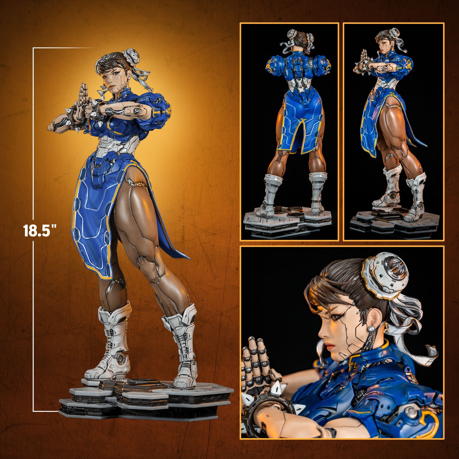 Street Fighter Chun-Li Android (Classic Edition) Quarter Scale Statue  (Prototype Shown) View 2