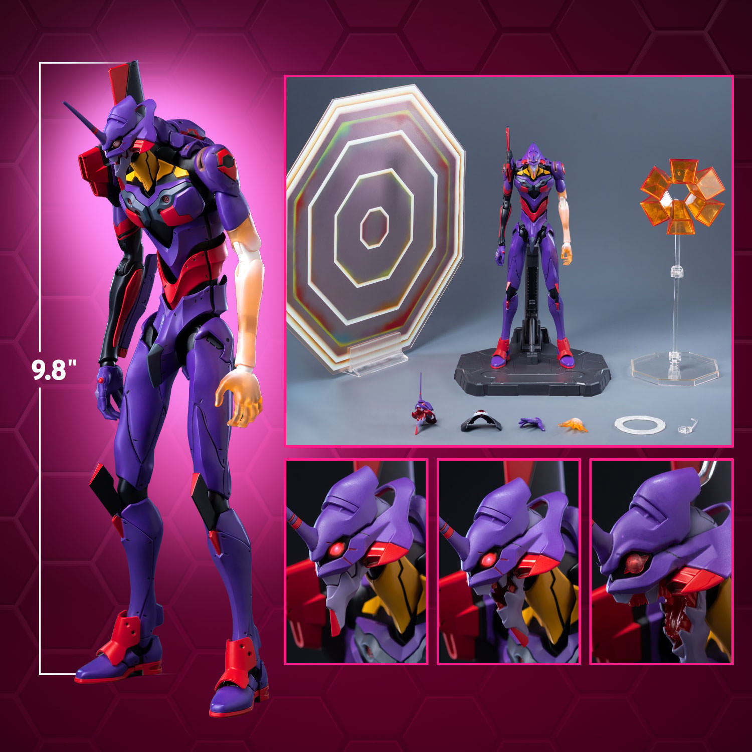 Evangelion ROBO-DOU Evangelion Test Type-01 Pseudo DMS Phase Action Figure  (Prototype Shown) View 2