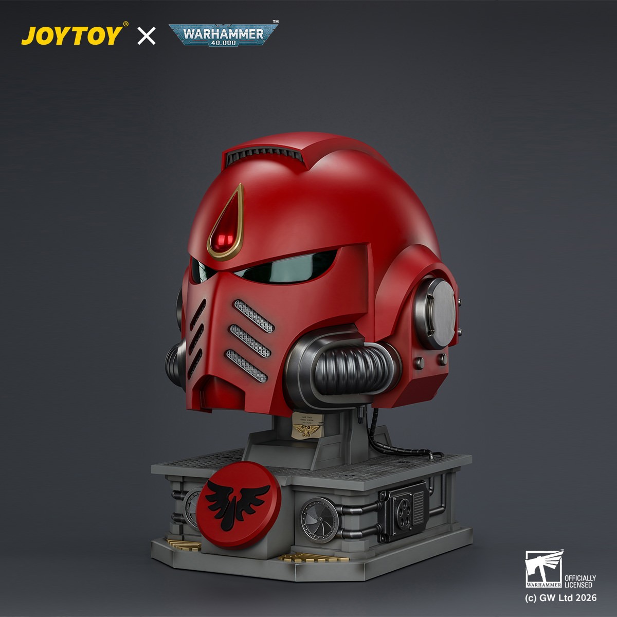 Warhammer 40K Blood Angels MkX Helmet & Display Stand Prop Replica  (Prototype Shown) View 6