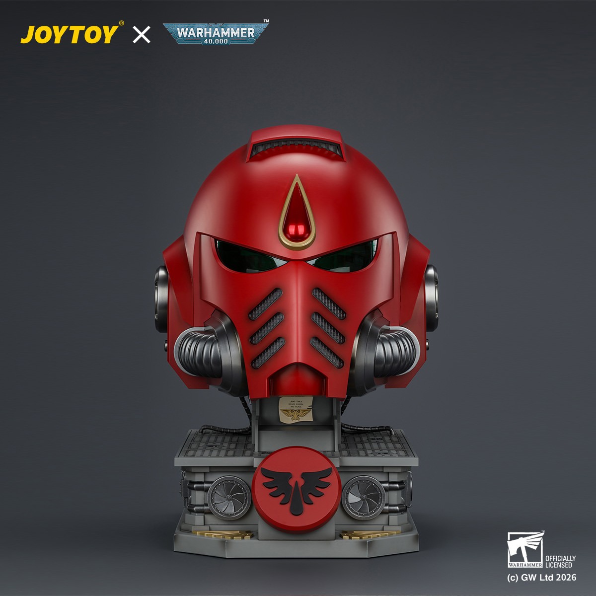 Warhammer 40K Blood Angels MkX Helmet & Display Stand Prop Replica  (Prototype Shown) View 7