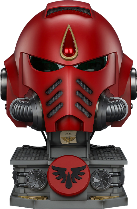 Warhammer 40K Blood Angels MkX Helmet & Display Stand Prop Replica  (Prototype Shown) View 12