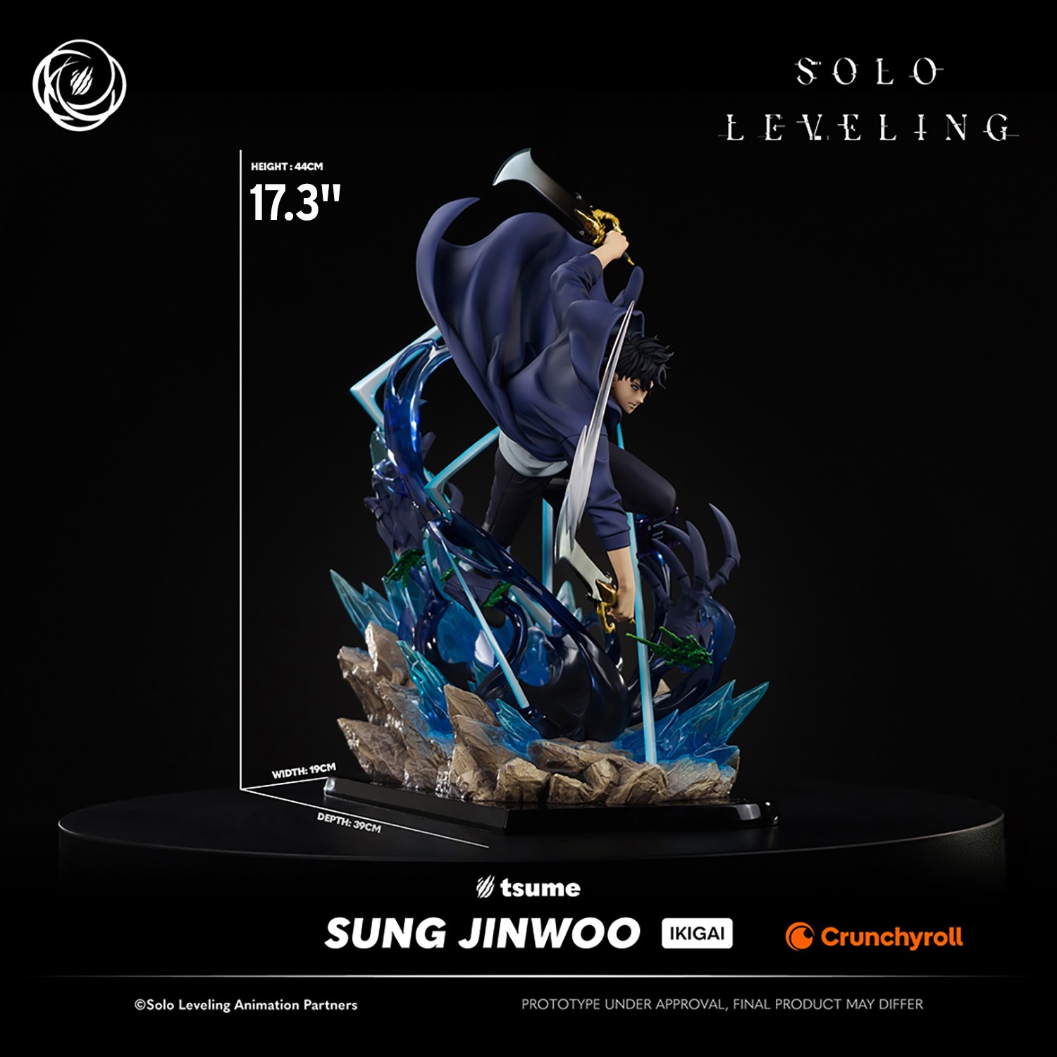 Solo Leveling Sung Jinwoo Statues  (Prototype Shown) View 2