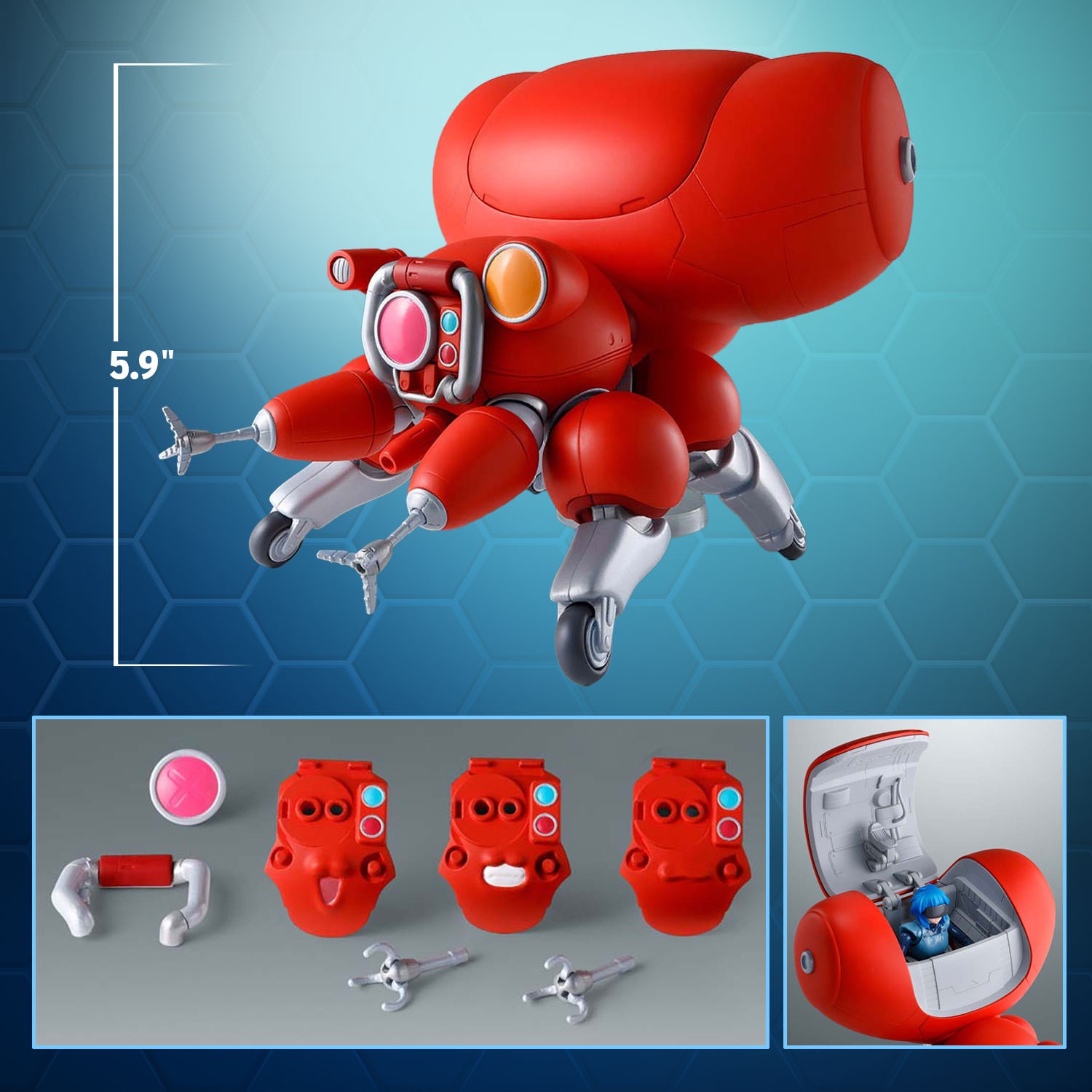 Ghost in the Shell <SIDE GHOST> Fuchikoma Action Figure  (Prototype Shown) View 2