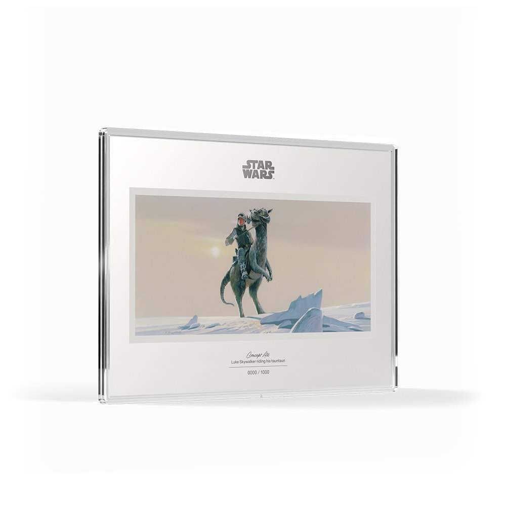 Star Wars Luke Skywalker™ riding his Tauntaun™ Silver Collectible  (Prototype Shown) View 3