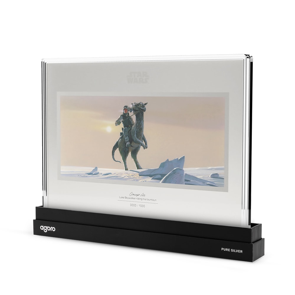 Star Wars Luke Skywalker™ riding his Tauntaun™ Silver Collectible  (Prototype Shown) View 5