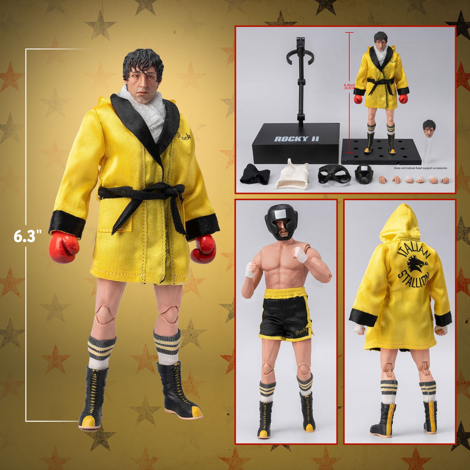 Rocky Rocky II (Boxer Version) Action Figure  (Prototype Shown) View 2