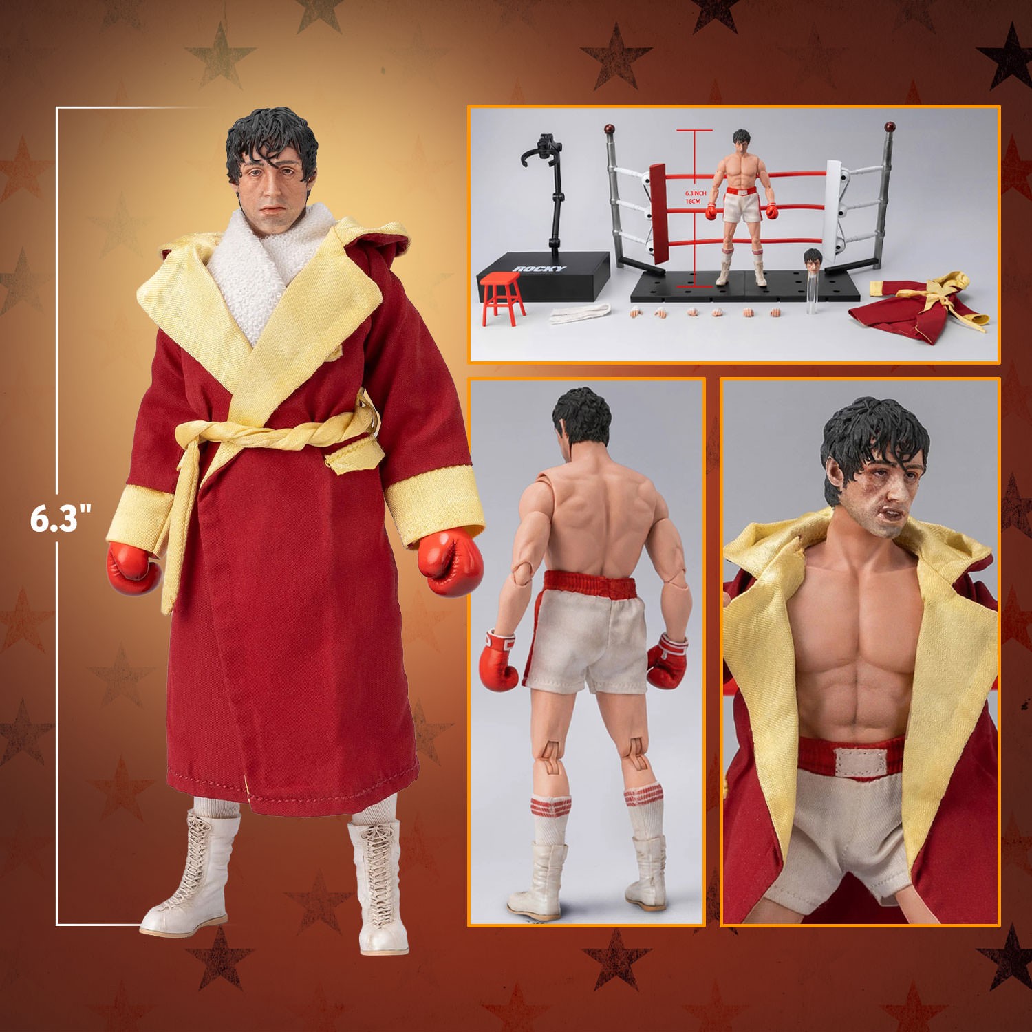 Rocky Rocky I Action Figure  (Prototype Shown) View 2
