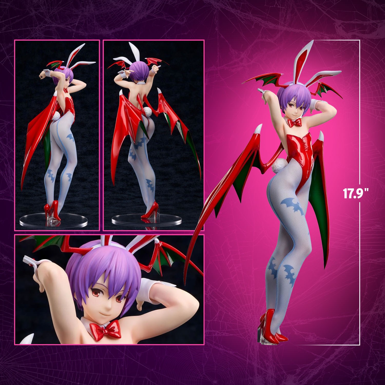 Darkstalkers Lilith Bunny Ver. Collectible Figure  (Prototype Shown) View 2