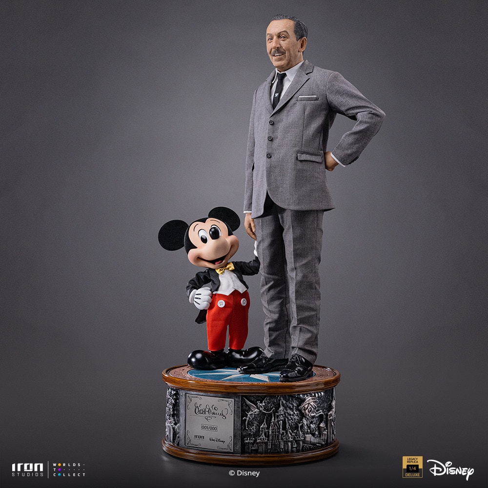 Disney Walt Disney & Mickey Mouse Quarter Scale Statue  (Prototype Shown) View 10