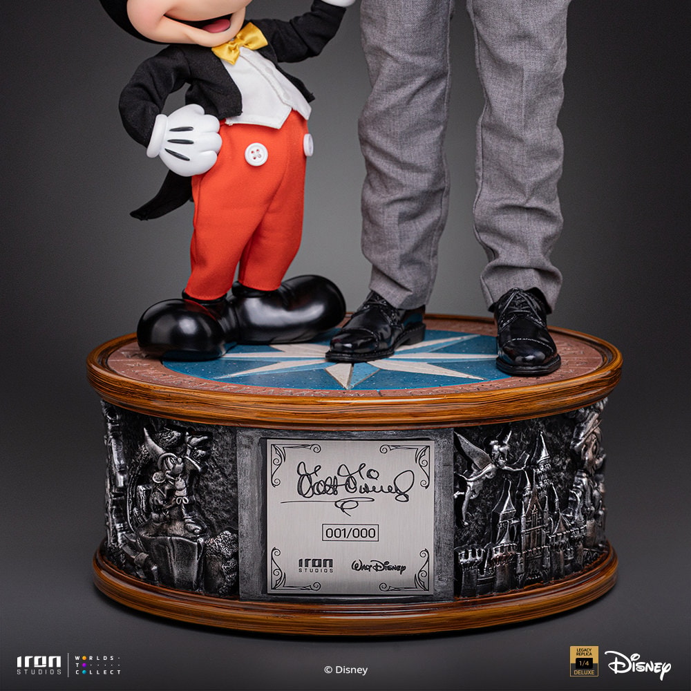Disney Walt Disney & Mickey Mouse Quarter Scale Statue  (Prototype Shown) View 13