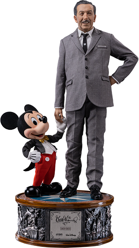 Disney Walt Disney & Mickey Mouse Quarter Scale Statue  (Prototype Shown) View 17