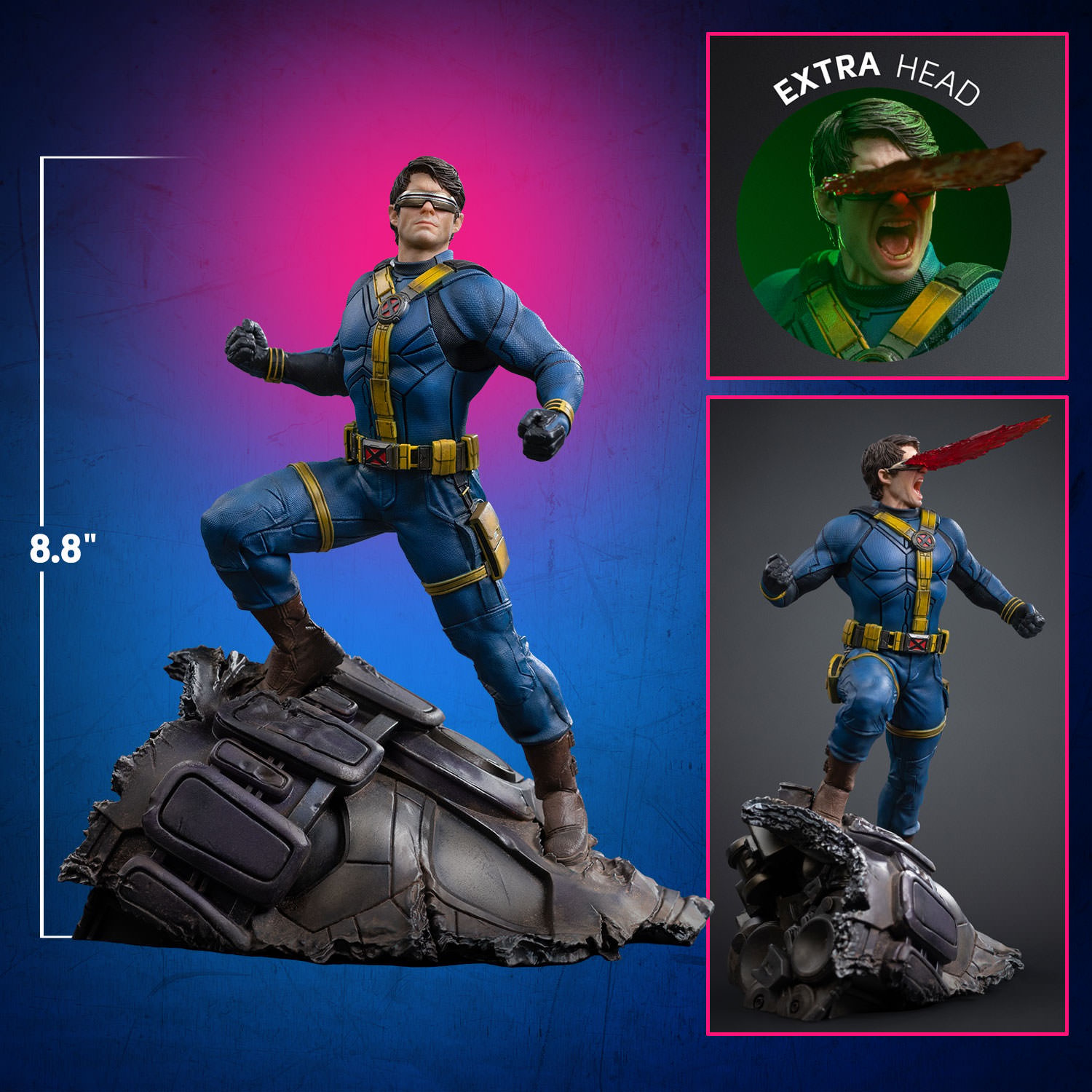 Marvel Cyclops 1:10 Scale Statue  (Prototype Shown) View 2