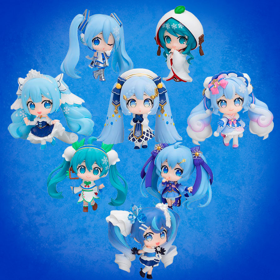 Hatsune Miku Snow Miku All Stars Figure Collection Vol. 2 Blind Box Set  (Prototype Shown) View 1