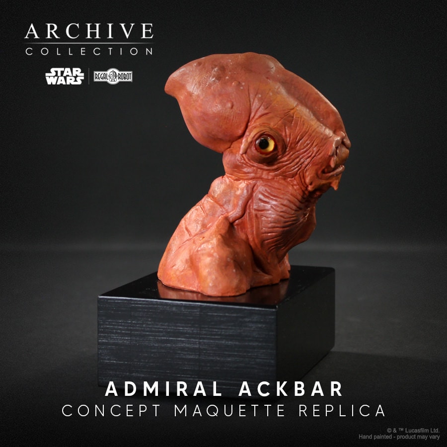 Star Wars Admiral Ackbar™ Concept Maquette (Signature Edition) Replica  Collector Edition (Prototype Shown) View 1