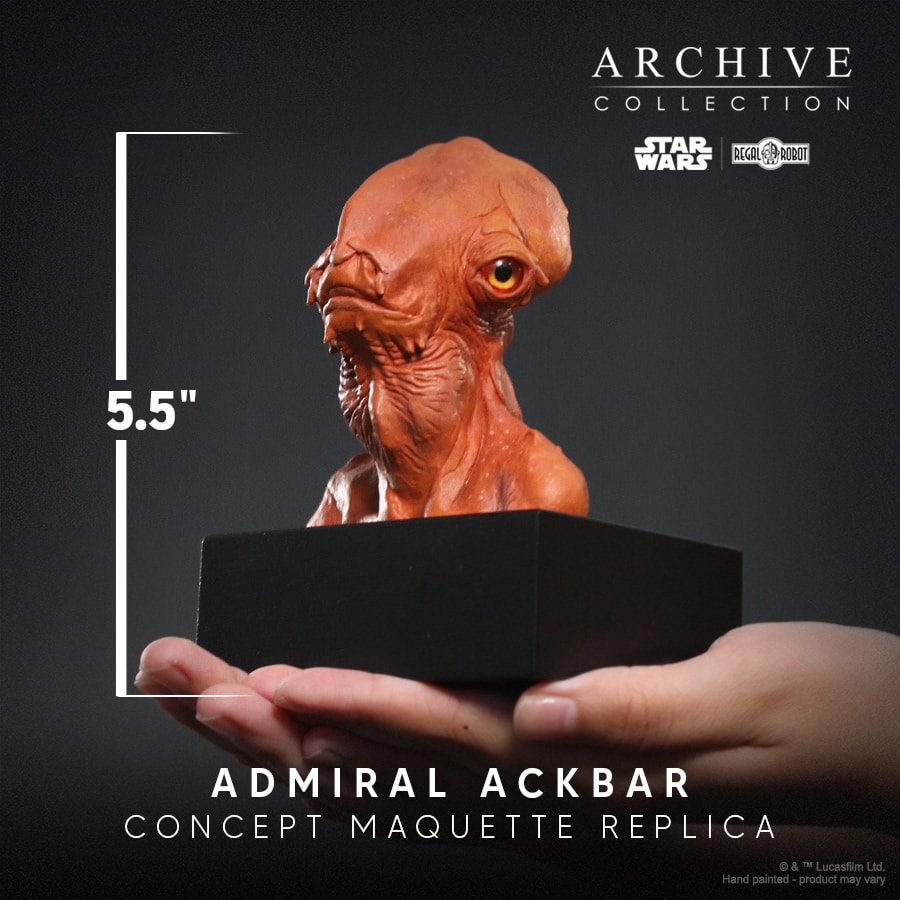 Star Wars Admiral Ackbar™ Concept Maquette (Signature Edition) Replica  Collector Edition (Prototype Shown) View 2