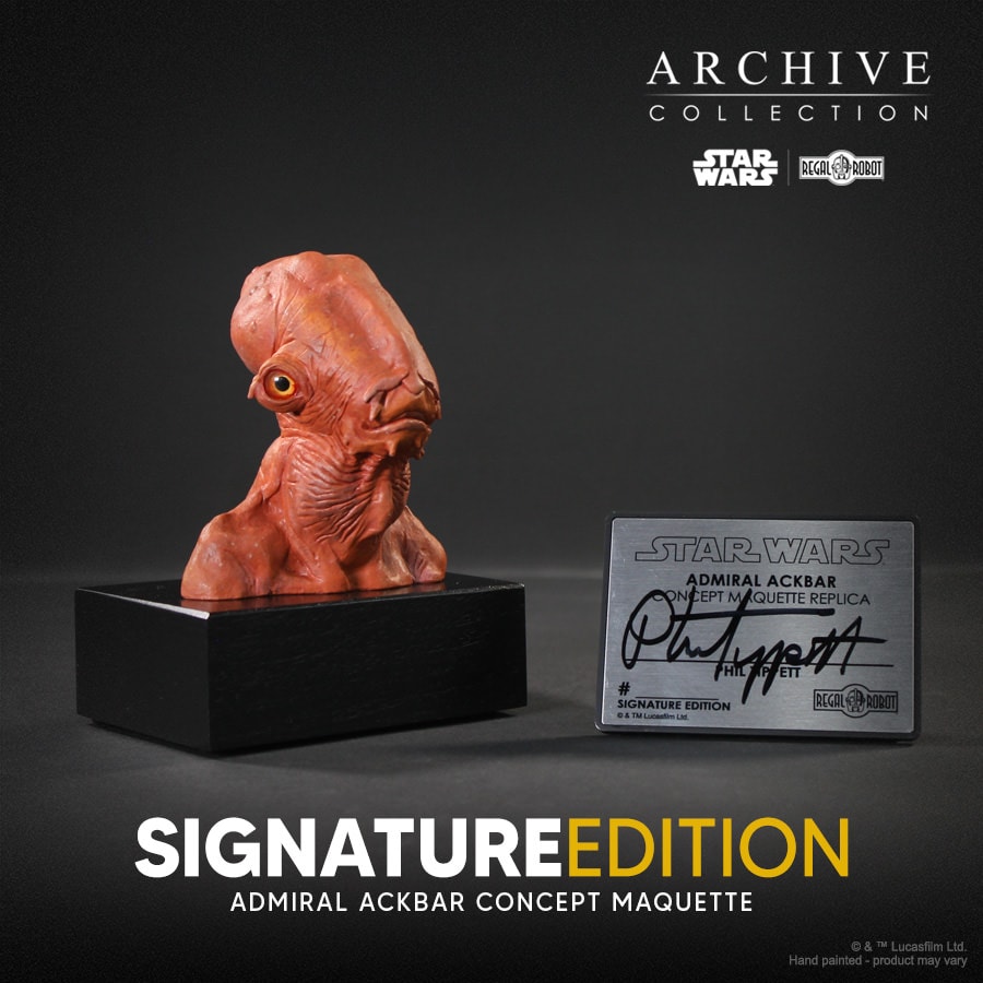 Star Wars Admiral Ackbar™ Concept Maquette (Signature Edition) Replica  Collector Edition (Prototype Shown) View 3