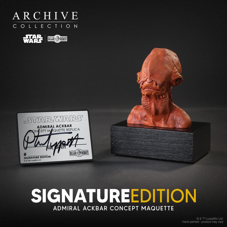 Star Wars Admiral Ackbar™ Concept Maquette (Signature Edition) Replica  Collector Edition (Prototype Shown) View 4