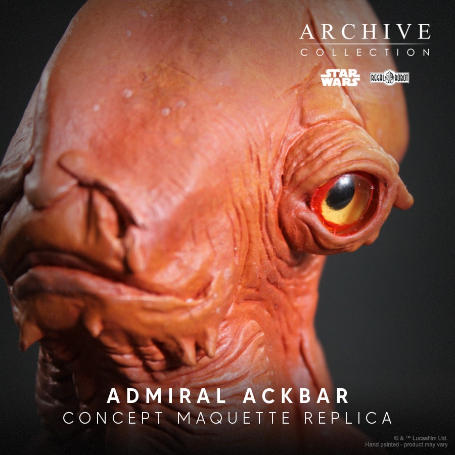 Star Wars Admiral Ackbar™ Concept Maquette (Signature Edition) Replica  Collector Edition (Prototype Shown) View 6