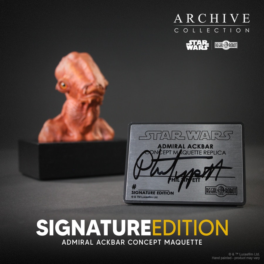 Star Wars Admiral Ackbar™ Concept Maquette (Signature Edition) Replica  Collector Edition (Prototype Shown) View 7