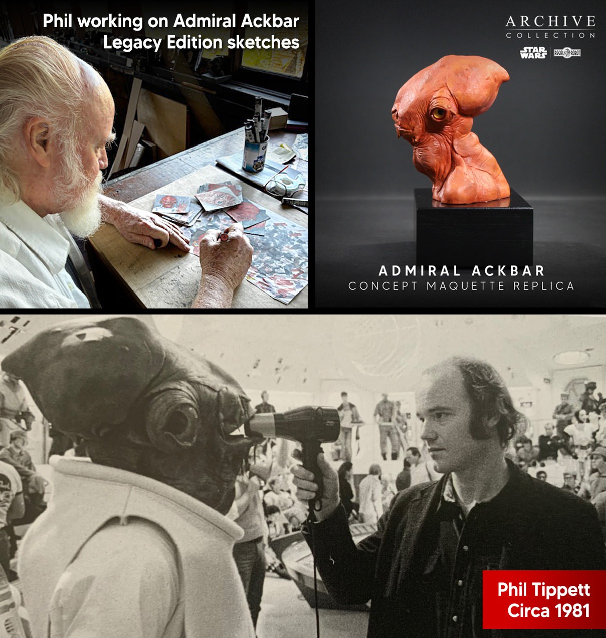 Star Wars Admiral Ackbar™ Concept Maquette (Signature Edition) Replica  Collector Edition (Prototype Shown) View 8