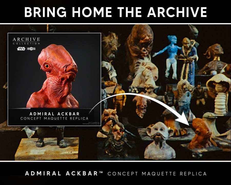 Star Wars Admiral Ackbar™ Concept Maquette (Signature Edition) Replica  Collector Edition (Prototype Shown) View 9