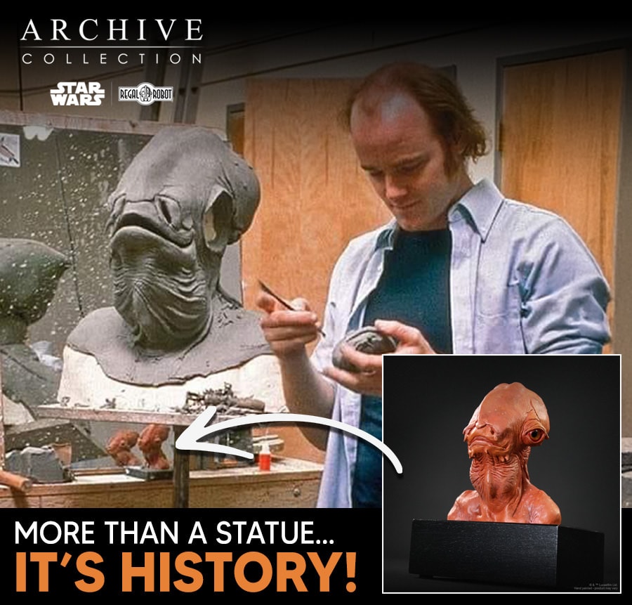 Star Wars Admiral Ackbar™ Concept Maquette (Signature Edition) Replica  Collector Edition (Prototype Shown) View 11