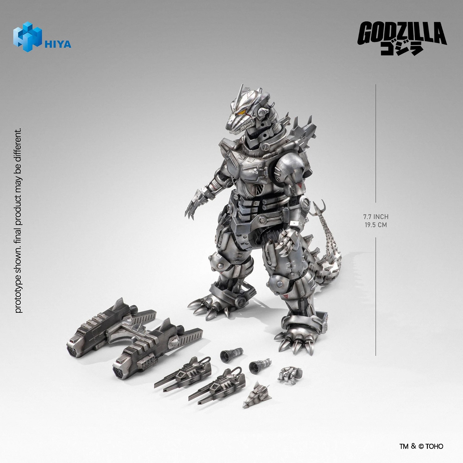 Godzilla Mechagodzilla (2003) (Heavy Arms/High Mobility Version) Action Figure  (Prototype Shown) View 10
