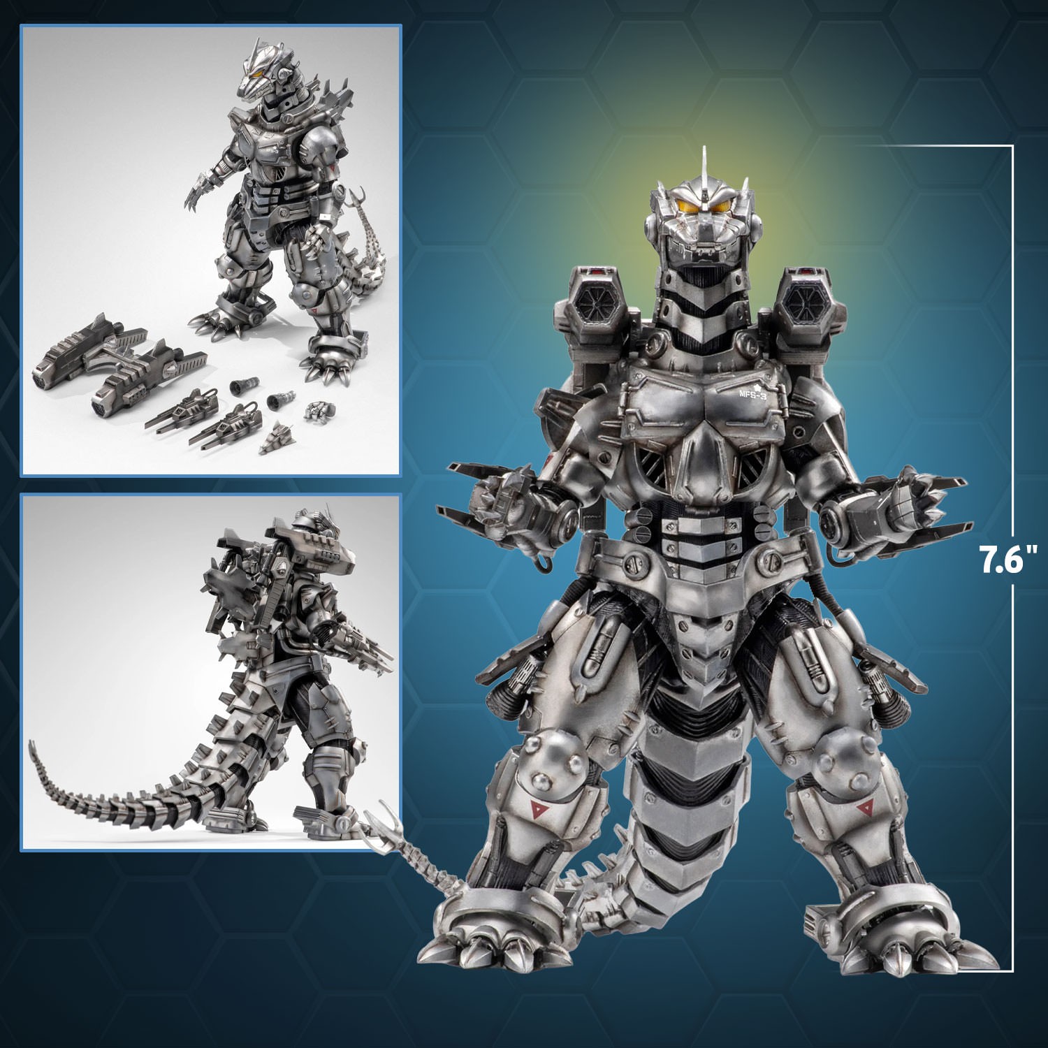 Godzilla Mechagodzilla (2003) (Heavy Arms/High Mobility Version) Action Figure  (Prototype Shown) View 2