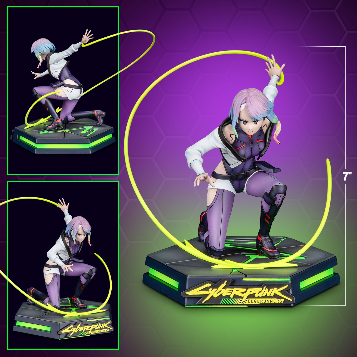 Cyberpunk 2077 Lucy Collectible Figure  (Prototype Shown) View 2