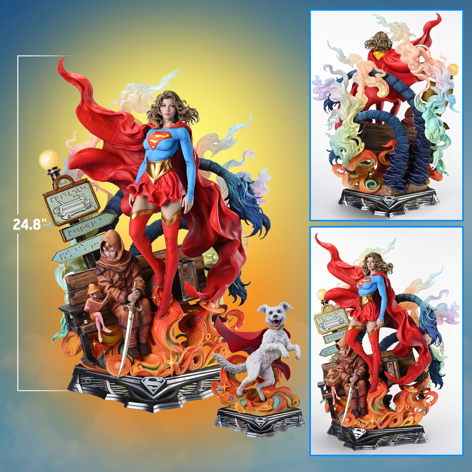 DC Comics Supergirl: Woman of Tomorrow Quarter Scale Statue  (Prototype Shown) View 2