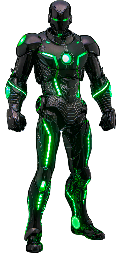 Marvel Superior Iron Man (Infamous Neon Version) Sixth Scale Figure  (Prototype Shown) View 21