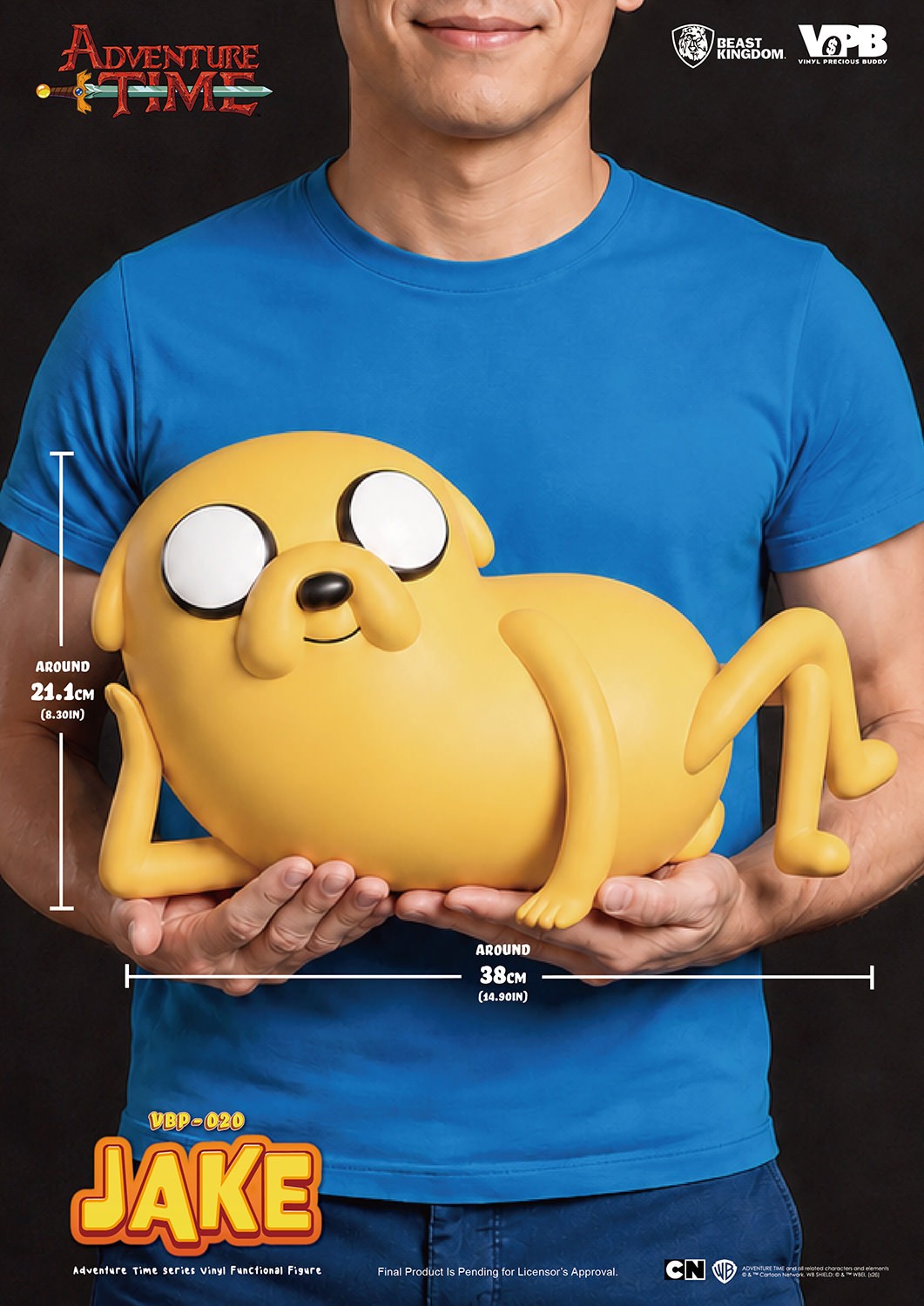 Adventure Time Jake Vinyl Piggy Bank Collectible Figure  (Prototype Shown) View 2