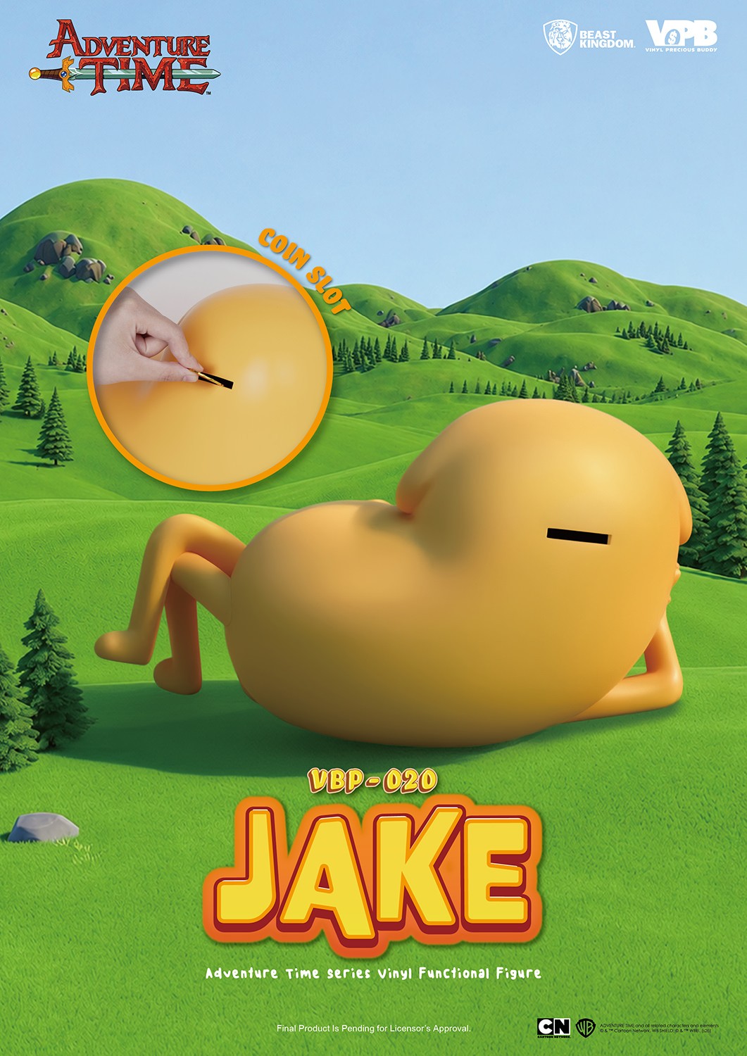 Adventure Time Jake Vinyl Piggy Bank Collectible Figure  (Prototype Shown) View 3