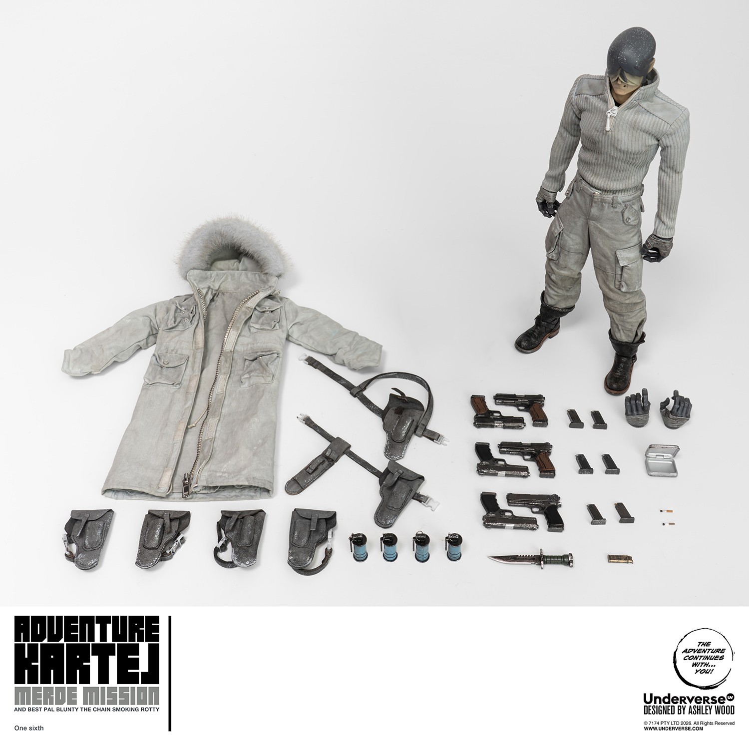 Adventure Kartel Cold Bugger Adventure Merde Mission Sixth Scale Figure  (Prototype Shown) View 10
