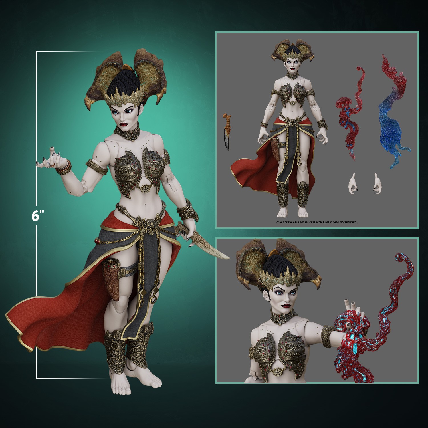 Court of the Dead Gethsemoni: Queen of the Dead Action Figure  (Prototype Shown) View 2