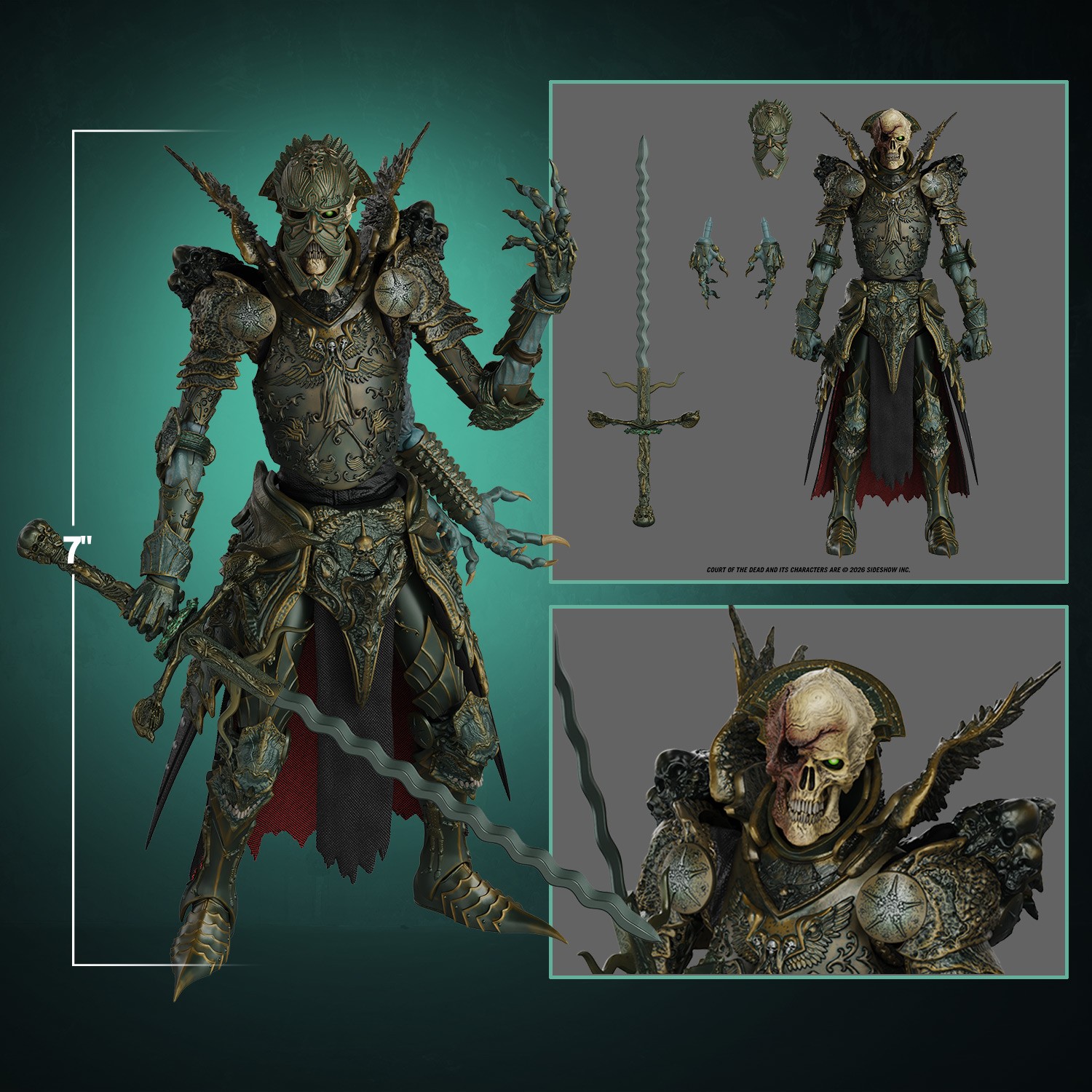 Court of the Dead Mortighull: Exalted Reaper General Action Figure  (Prototype Shown) View 2